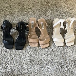 Lot - Madden Girl and Steve Madden Heeled Sandals